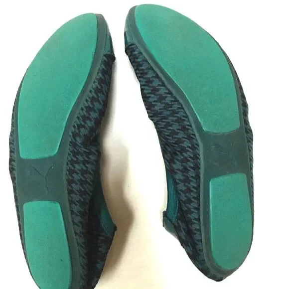 Puma Sport Lifestyle teal & black foldable flats 7 - Picture 7 of 8